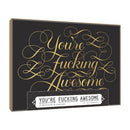 Calligraphuck You're Fucking Awesome Notecards 12 pk .