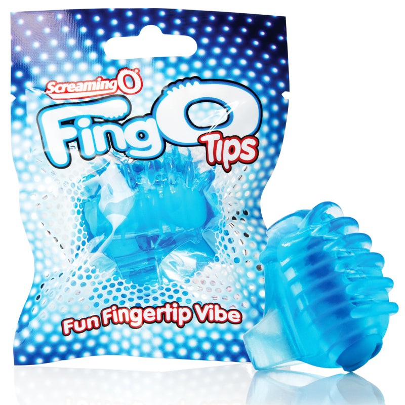 Screaming O FingO Tips Blue - Zinful Pleasures