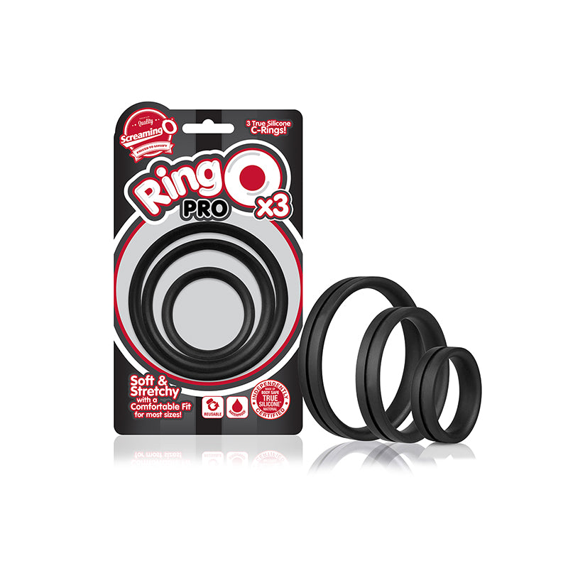 Screaming O RingO Pro x3 - Black - Zinful Pleasures