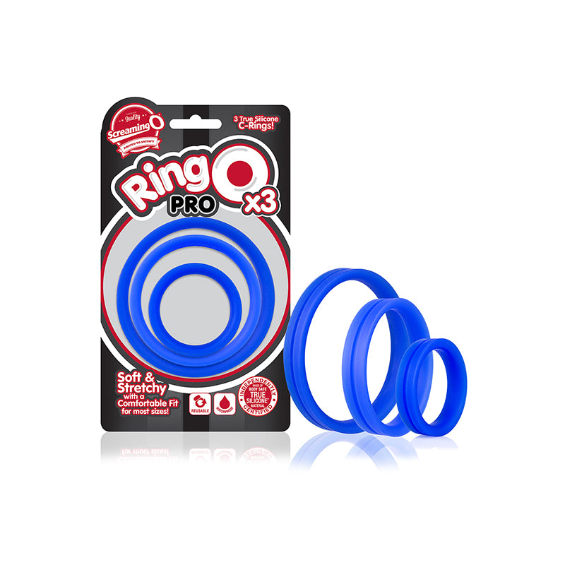 Screaming O RingO Pro x3 - Blue - Zinful Pleasures