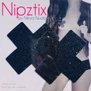 Neva Nude Pasty X Factor Glitter Black - Zinful Pleasures