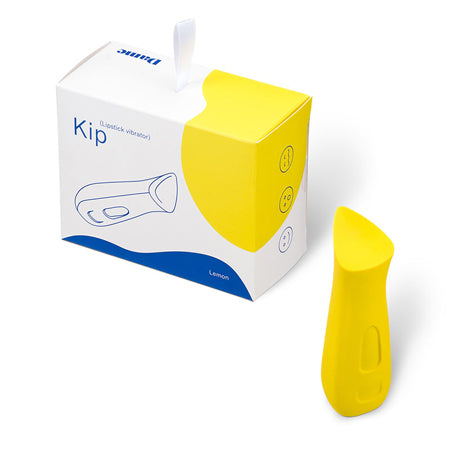 Kip Clit Stimulator 4 Function USB Rechargable Storage Bag Silicone Waterproof Lemon