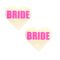 Neva Nude Pasty Bride Heart UV Neon Pink - Zinful Pleasures
