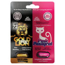 His & Hers Pink Pussycat Pill & Gold Lion Single Pack