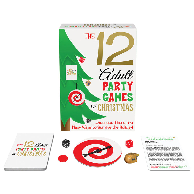 The 12 Adult Party Games Of Christmas Card Game - Zinful Pleasures