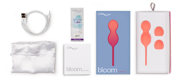Bloom by We-Vibe App-Enabled Vibrating Rechargeable Kegel Training Set - Zinful Pleasures